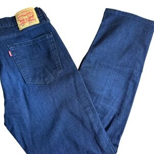 Levi Strauss 514 Jeans‎ Dark Wash Straight Leg Mens W33 L32 Denim Pants